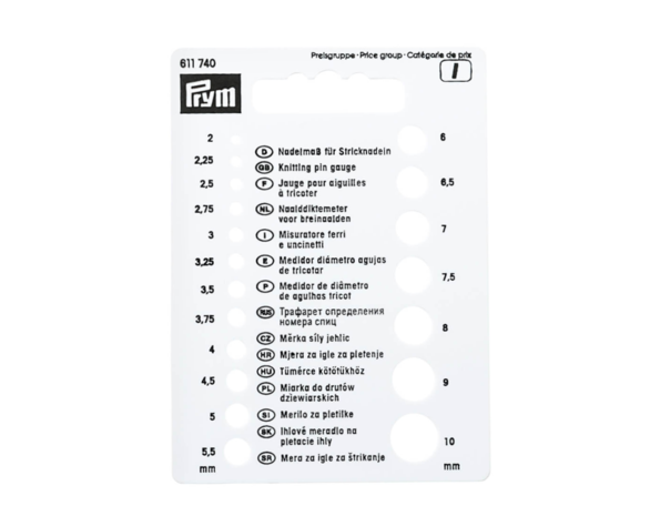 Prym Naaldmeter Kunststof Prym Naaldmeter Kunststof