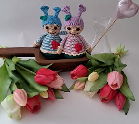 Byclaire Haakpakket Lieveheersbeestjes Valerie en Stijn Byclaire Haakpakket Lieveheersbeestjes Valerie en Stijn