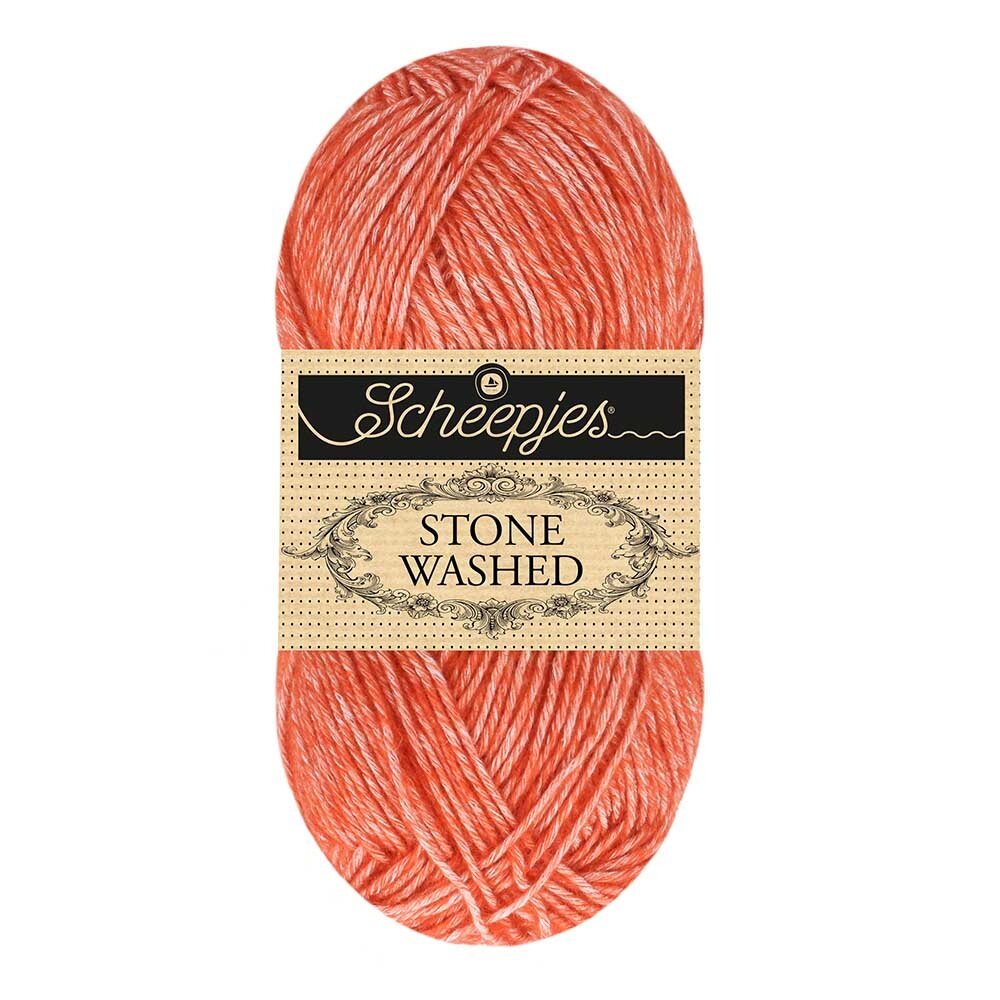 Scheepjes Scheepjes Stone Washed - 843 Realgar Red Scheepjes Scheepjes Stone Washed - 843 Realgar Red