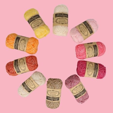 Scheepjes Scheepjes Stone Washed colour pack 10x25g