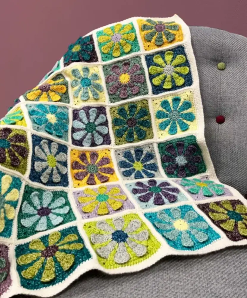 Scheepjes Haakpakket Retro Daisy Baby Blanket Scheepjes Haakpakket Retro Daisy Baby Blanket
