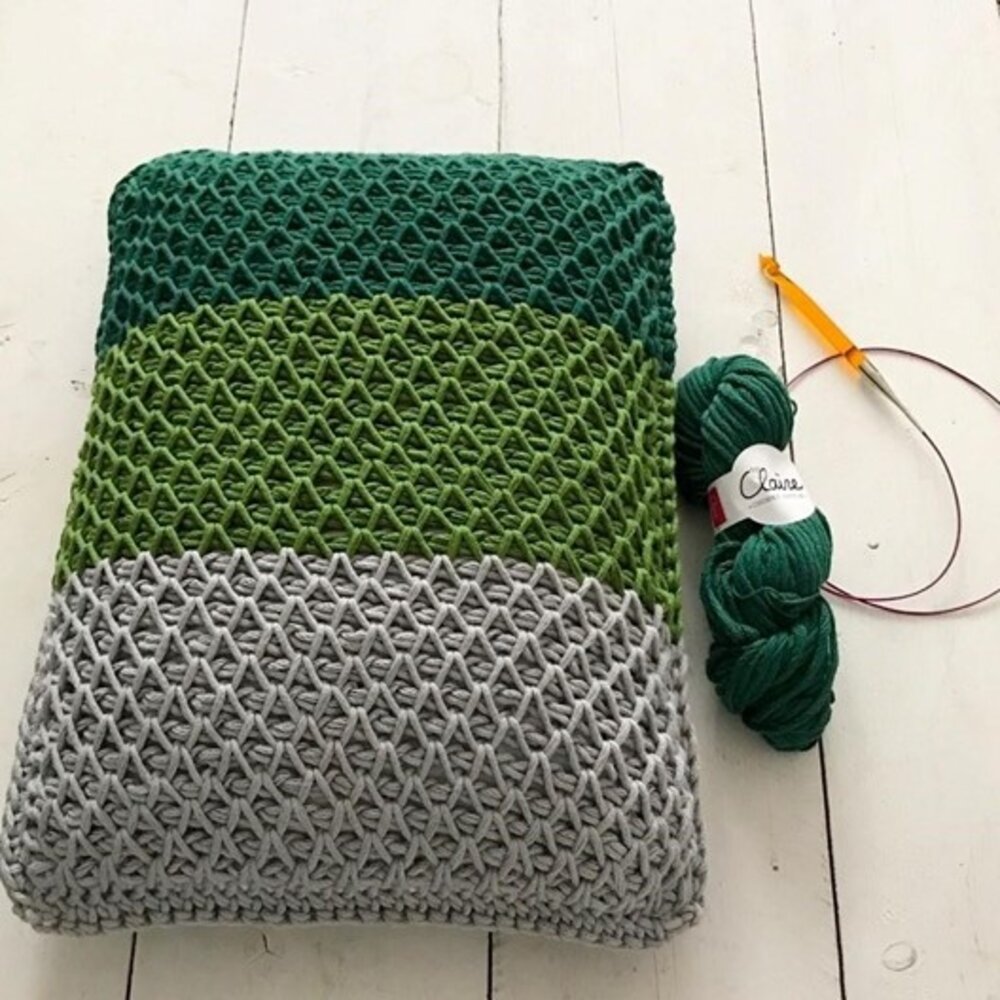 Byclaire Haakpakket byClaire Urban Green kussen Byclaire Haakpakket byClaire Urban Green kussen