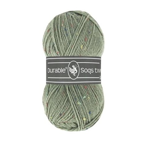 Durable Durable Soqs tweed 402 Seagrass