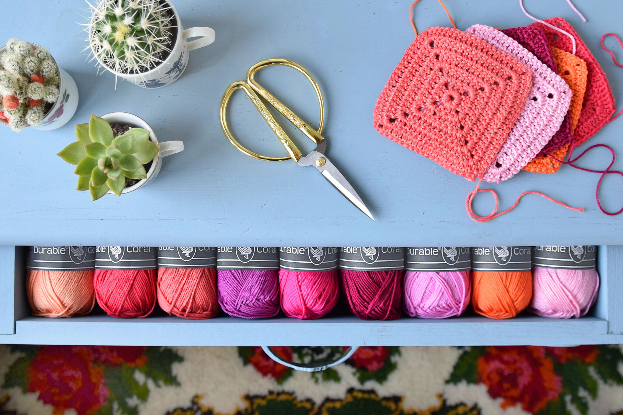 Durable garen op een rij