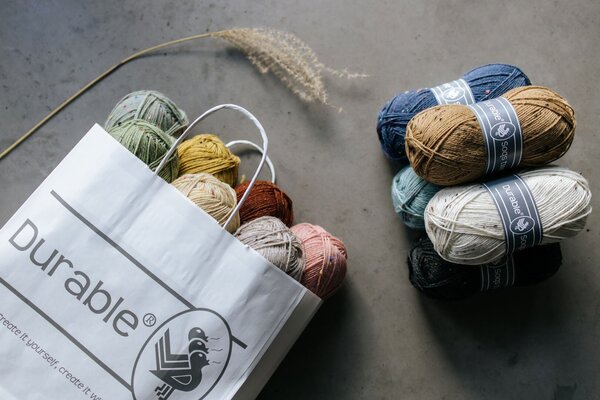 Durable Durable Soqs tweed 326 Ivory