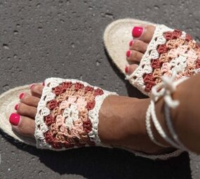 Durable Gratis Haakpatroon Granny espadrilles Durable Gratis Haakpatroon Granny espadrilles