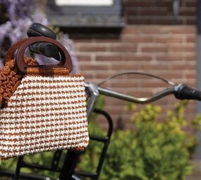 Durable Haakpakket Pied de Poule tas en portemonnee