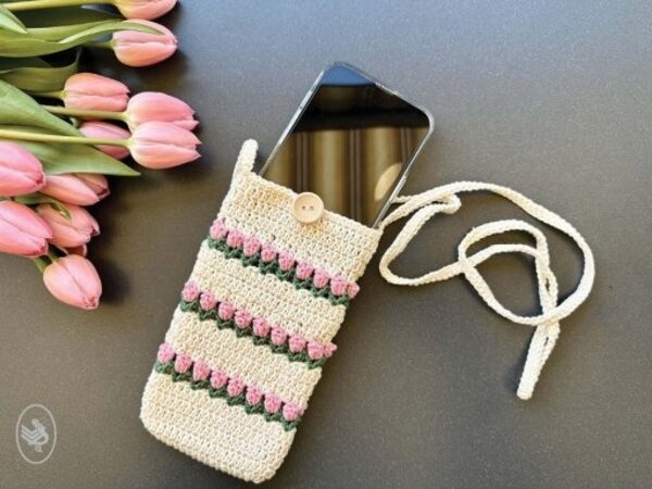Durable Gratis Haakpatroon Tulpen telefoonhoesje - het perfecte cadeau voor moederdag gehaakt met Durable Coral Durable Gratis Haakpatroon Tulpen telefoonhoesje - het perfecte cadeau voor moederdag gehaakt met Durable Coral