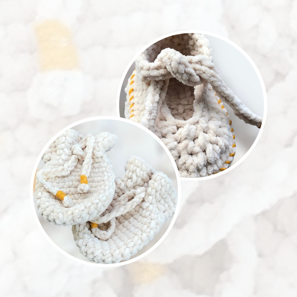 Byclaire Haakpakket byClaire Slofjes en Wantjes met sluitkoordjes Byclaire Haakpakket byClaire Slofjes en Wantjes met sluitkoordjes