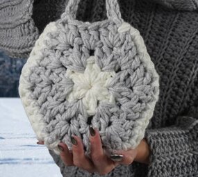 Durable Haakpakket Snowflake Bag