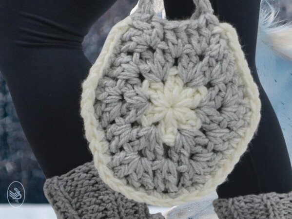 Durable Durable haakpakket Snowflake Bag - Haak met Durable Dare deze prachtige tas met sneeuwvlokmotief