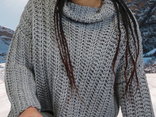 Durable Durable haakpakket Snowstorm Sweater - Omhul jezelf met deze heerlijke sweater gehaakt met Durable Dare