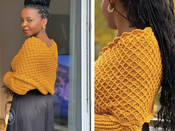 Durable Durable haakpakket Sweater Scarf - Luxe omslagdoek met mouwen, voor een chique uitstraling, gehaakt met Durable Comfy