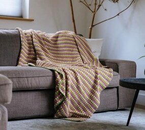 Durable Haakpakket Comfy Granny Stripe Blanket