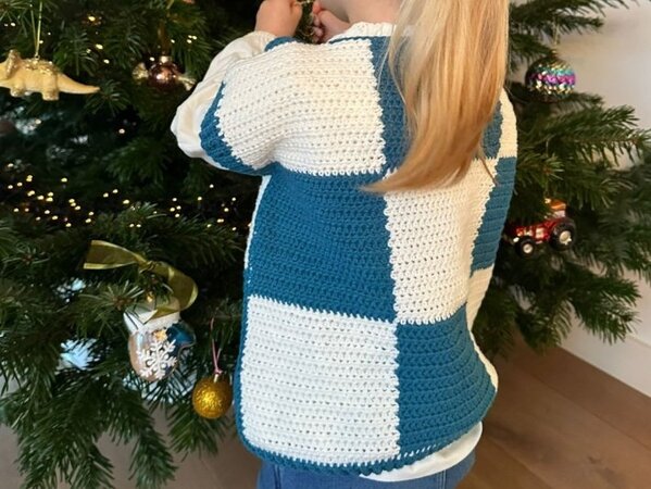 Durable Durable haakpakket Blokjes spencer - Trendy kinder spencer gehaakt met Durable Cosy Extra fine