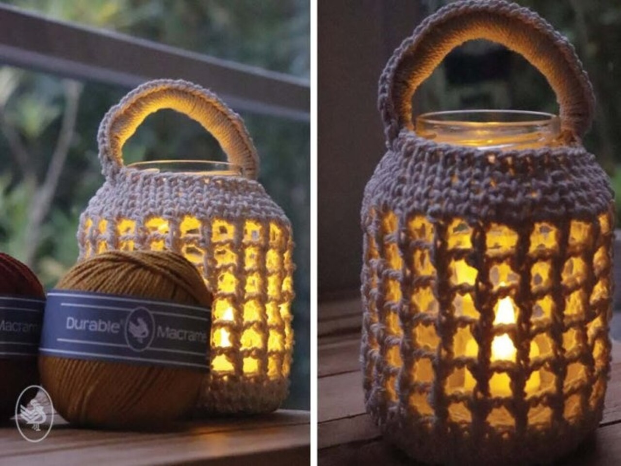 Durable Durable haakpakket Sfeerlichtjes - Breng extra sfeer in huis tijdens de donkere dagen met deze lichtjes gehaakt van Durable Macramé