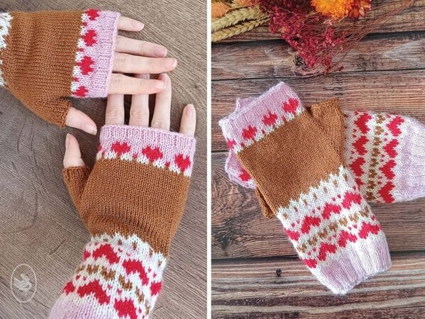 Durable Durable haakpakket Love in stitches polswarmers - De polswarmers voor Valentijnsdag gebreid met Durable Soqs