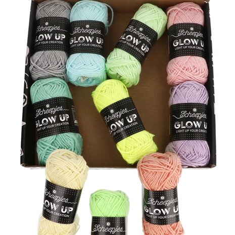 Scheepjes Scheepjes Glow Up Colour Pack 10x25g Scheepjes Scheepjes Glow Up Colour Pack 10x25g