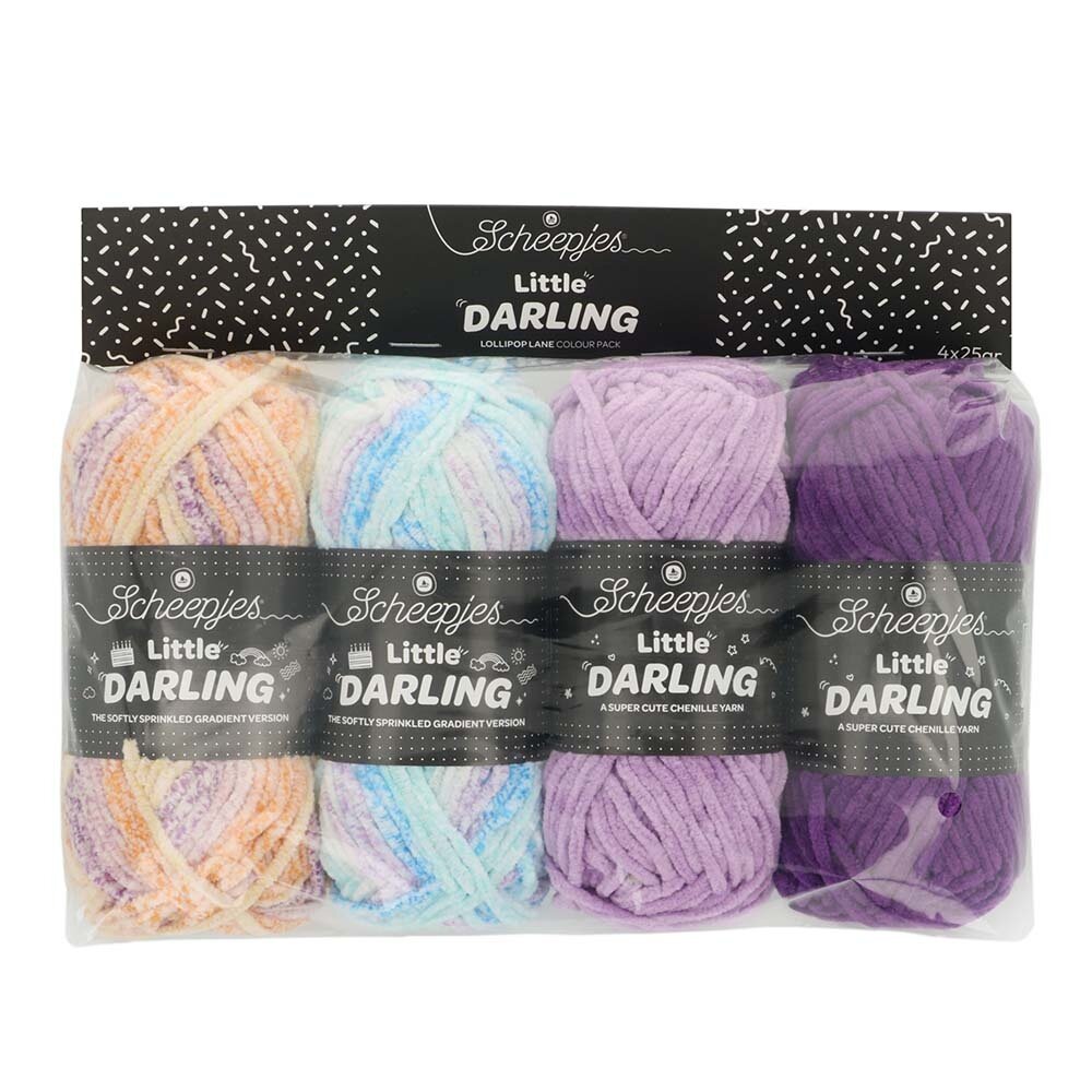 Scheepjes Scheepjes Little Darling Sprinkled Gradient Lollipop Lane 4x25g Scheepjes Scheepjes Little Darling Sprinkled Gradient Lollipop Lane 4x25g
