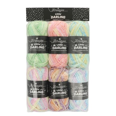 Scheepjes Scheepjes Little Darling Sprinkled Gradient Sugar Rush 4x25g Scheepjes Scheepjes Little Darling Sprinkled Gradient Sugar Rush 4x25g