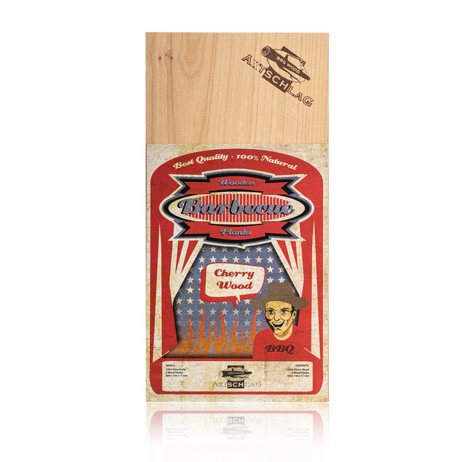 Axtschlag Rookplank kers 300 x 150 x 11 mm