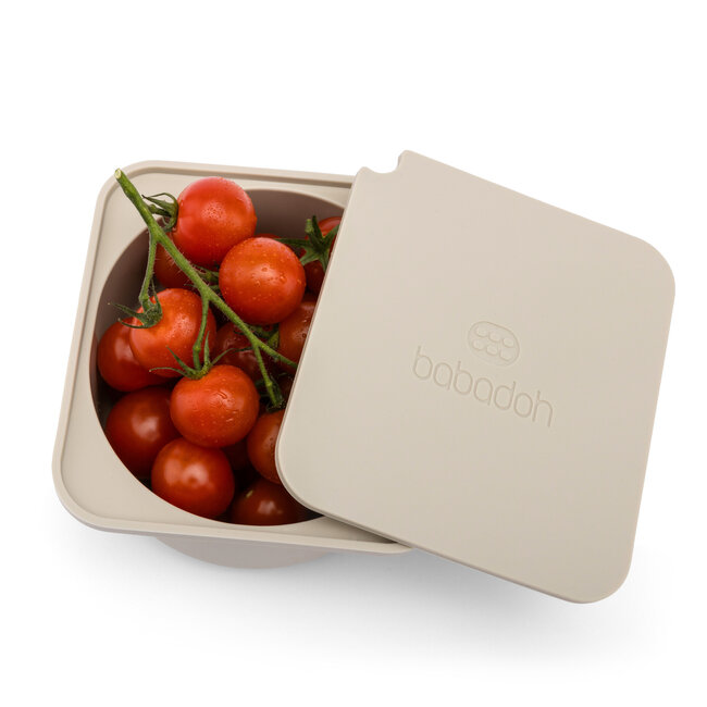 Babadoh 6 Silicone deeg en vershoudbakjes Geel