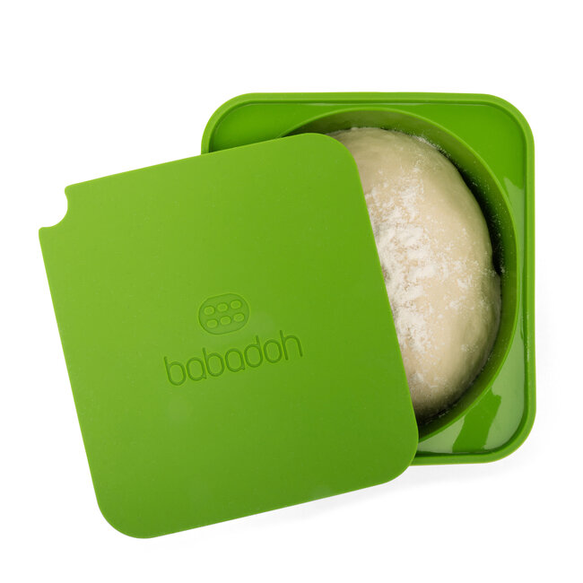 Babadoh 6 Silicone deeg en vershoudbakjes Geel