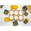 Babadoh 6 Silicone deeg en vershoudbakjes Geel