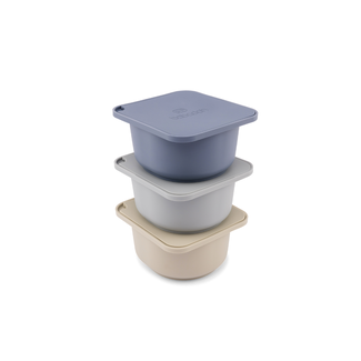 Babadoh Pizzadeeg en Toppings vershoudbakjes Multi Blue 3 stuks