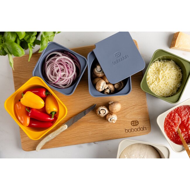 Babadoh 6 Silicone deeg en vershoudbakjes