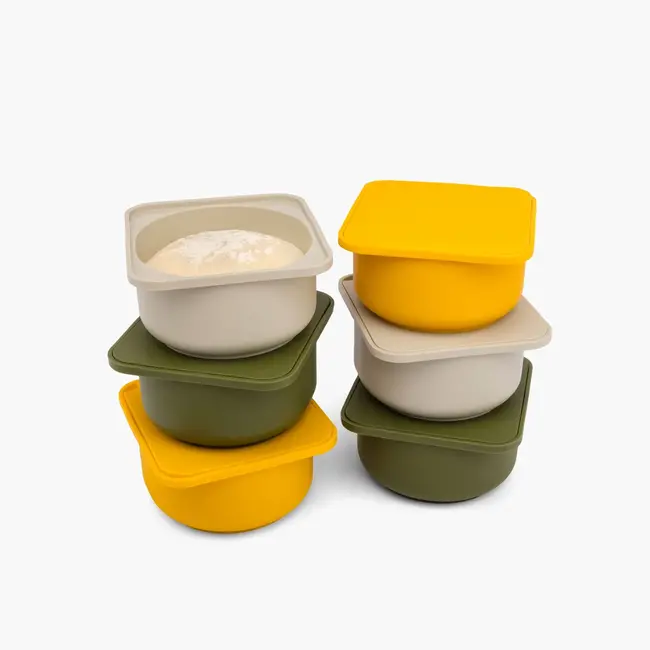 Babadoh 6 Silicone deeg en vershoudbakjes