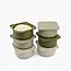 Babadoh Pizzadeeg en Toppings vershoudbakjes Multi Green 6 stuks