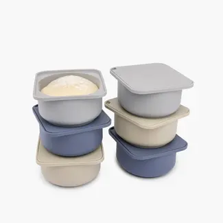 Babadoh Pizzadeeg en Toppings vershoudbakjes Multi Blue 6 stuks