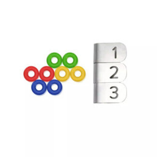 Chefstemp Gekleurde Ringen en Clips