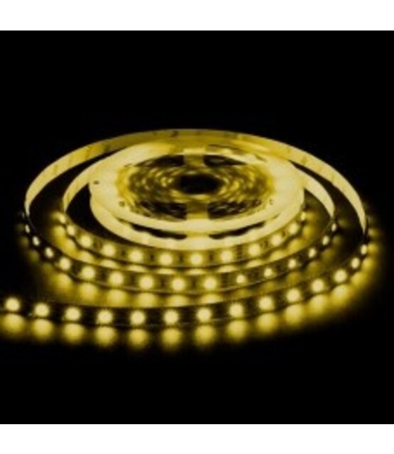 LED strip 12 volt geel 4,8W 500LM 60LED p/m IP20 - 5 meter