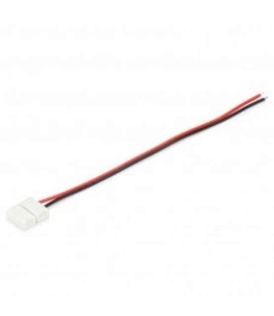LED strip connector met draad 8mm - 1 zijdig draad  - IP20