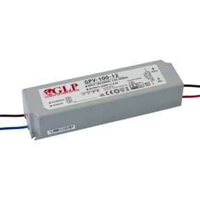 LED voeding 100 watt 12 volt 8,33 Ampère – IP67 waterdicht – GLP GPV-100-12