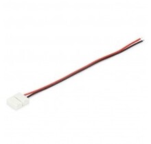 LED strip connector 2 aderig met draad 10mm voor enkel kleurige LED strips