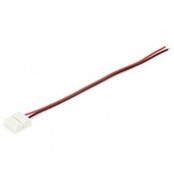 LED strip connector 2 aderig met draad 10mm voor enkel kleurige LED strips - ip20