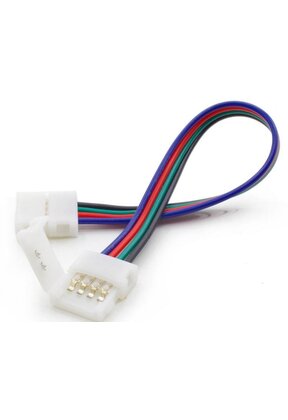 RGB LED strip verbindingsstuk met draad 10mm 2 zijdig  - IP20
