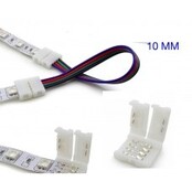 RGB LED strip verbindingsstuk met draad 10mm 2 zijdig  - IP20