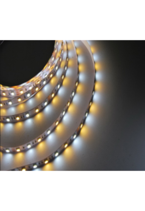 LED strip warm wit & wit 9,6W 960lm/meter 120x3528SMD 24VDC IP20 2700K - 6000K 5m Rol