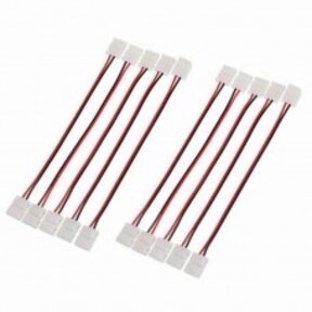 LED strip connector met draad 8mm - 2 zijdig draad  - IP20