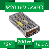 LED voeding 200 watt 12 volt 16,5 Ampère - IP20