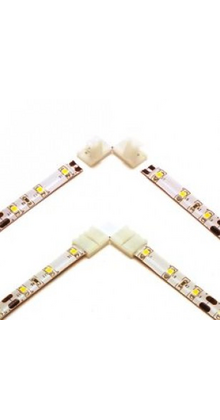 Hoekconnector voor LED strips 8mm