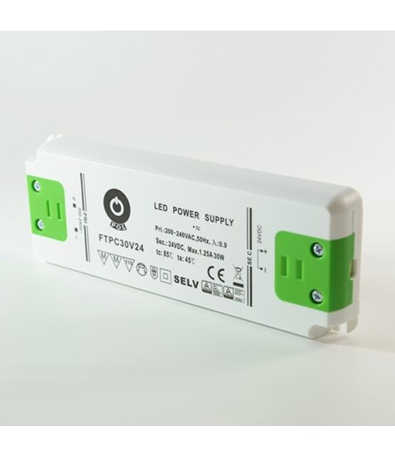 LED voeding 30 watt 24 volt 1,25 ampere - IP20 - FTPC30V24