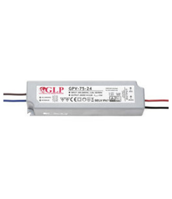 LED voeding 75 watt 24 volt 3 Ampère – IP67 waterdicht – GLP GPV-75-24