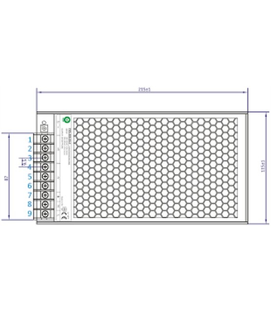LED voeding POS-200-24-C2 200 watt 24 volt 8,8 Ampère - IP20