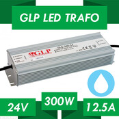 Waterdichte LED voeding 300 watt 24 volt 12,5 Ampère – IP67 waterdicht – GLP GPV-300-24
