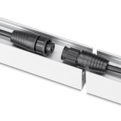 LED strip buiten profiel 25cm waterdicht warm wit